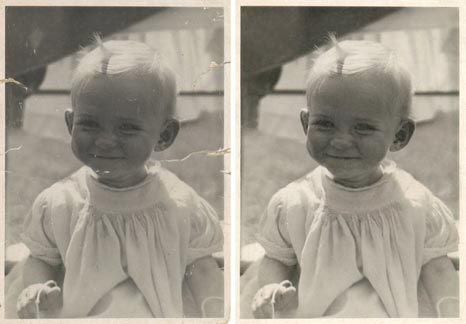 before an after image showing restoration work.(1) 